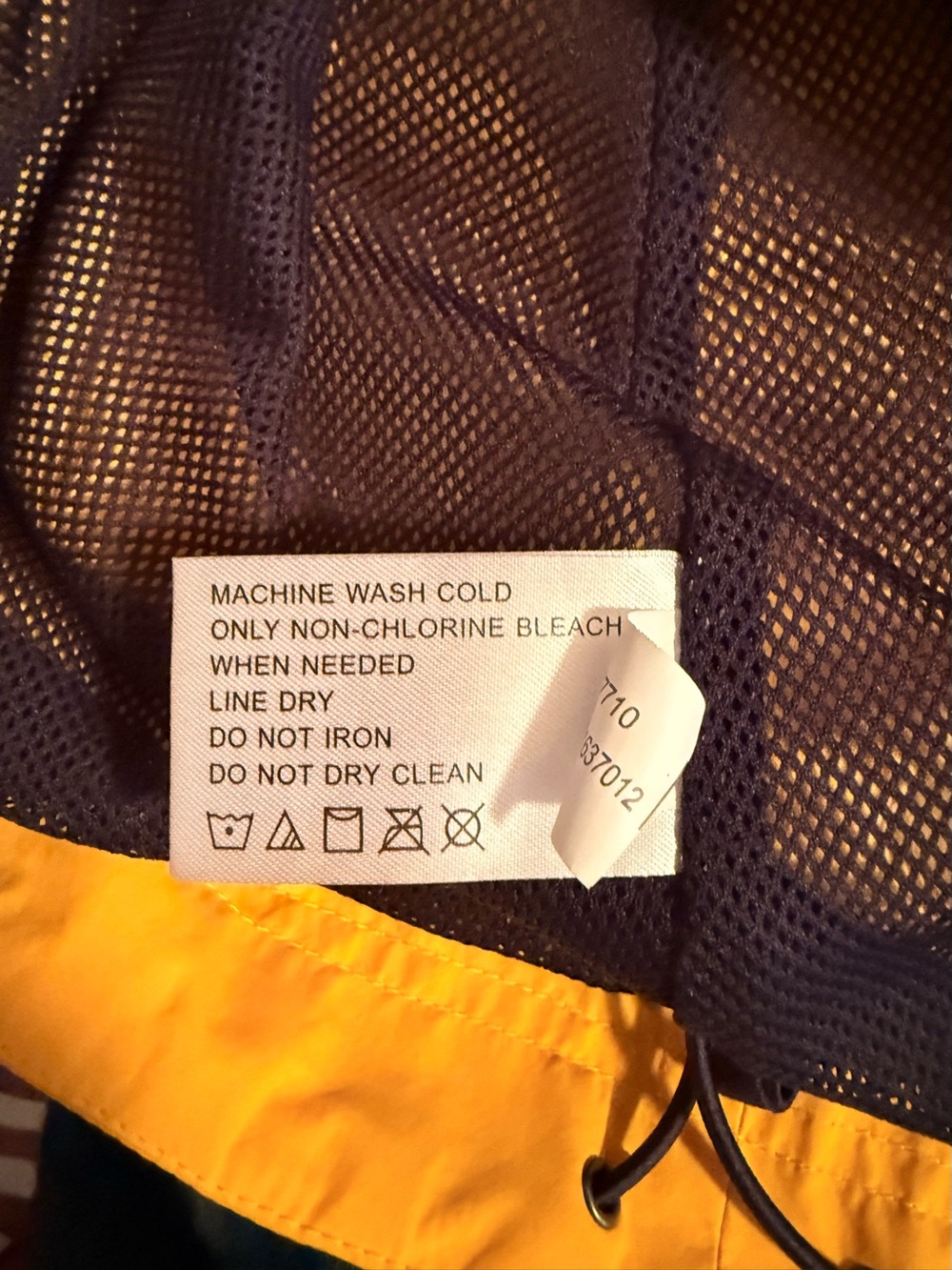 Port Authority Women’s Small Yellow Hooded Rain Jacket Waterproof Mesh Lined - Picture 9 of 9